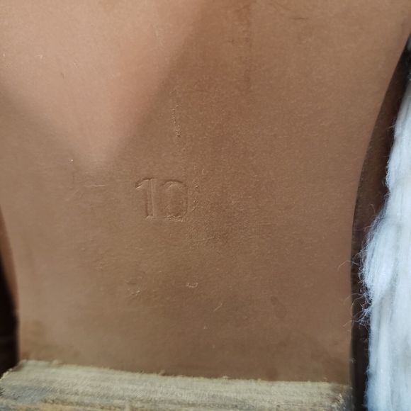 Flying Monkey Slouchy Cowboy Boots Womens 10 Tan/Brown Heeled Booties  Mid-Calf - Picture 8 of 8